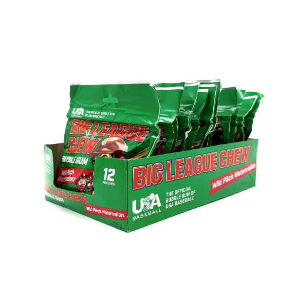 Big League Chew, Watermelon Bubble Gum, 12ct