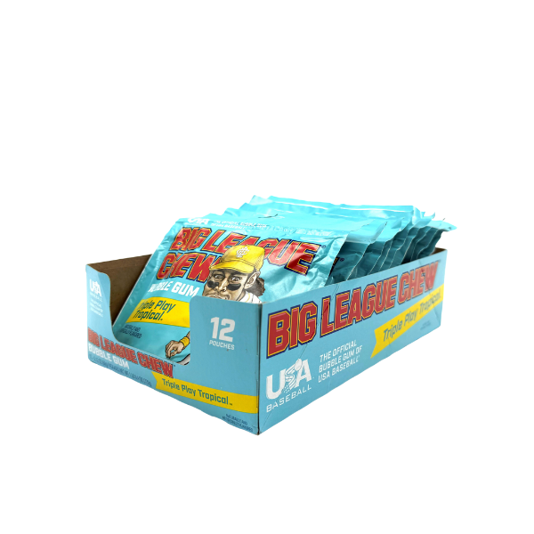 Big League Chew Gum, Triple Play Tropical 12ct