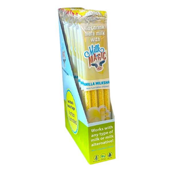 Milk Magic Straws Vanilla Milk Shake, 4pc, 14ct Display