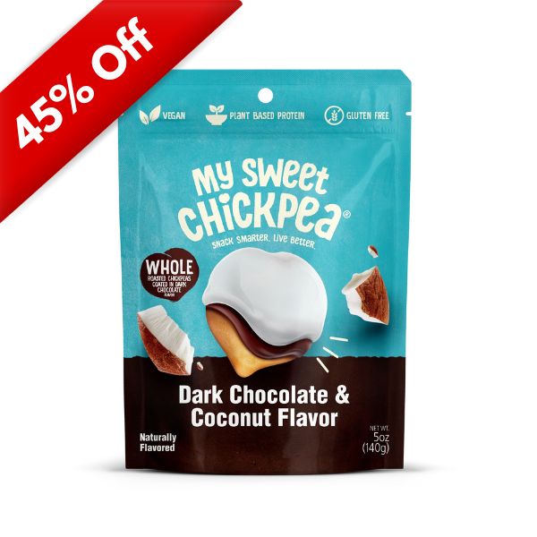 My Sweet Chickpea Dark Chocolate & Coconut 5oz, 6ct BB 6/25/27