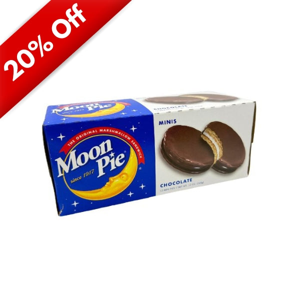 Moon Pie Minis - Choc, 12oz, 12ct Mini Pies Box BB 11/22/26