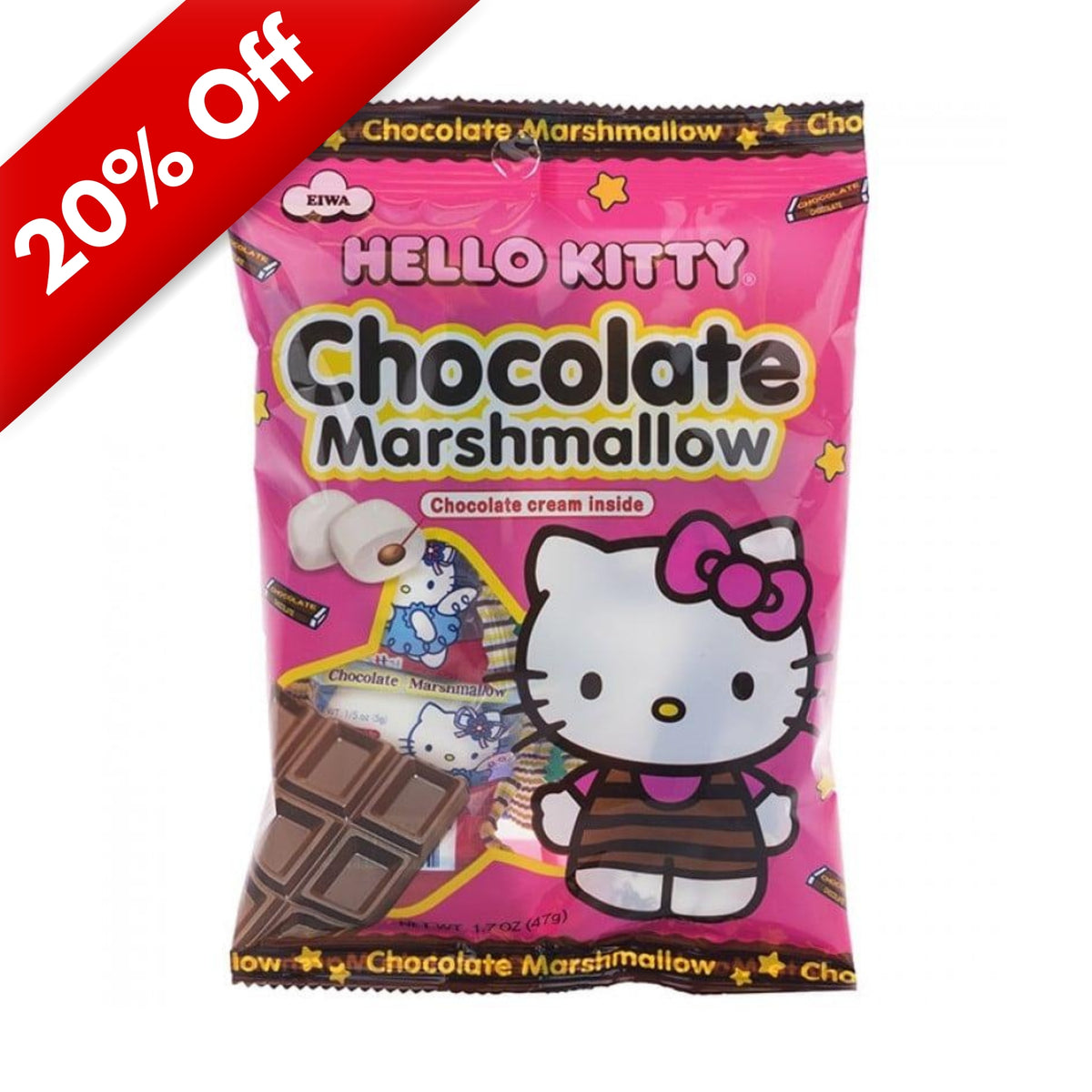 Hello Kitty, Chocolate Marshmallow, 1.3oz, 12ct Case
