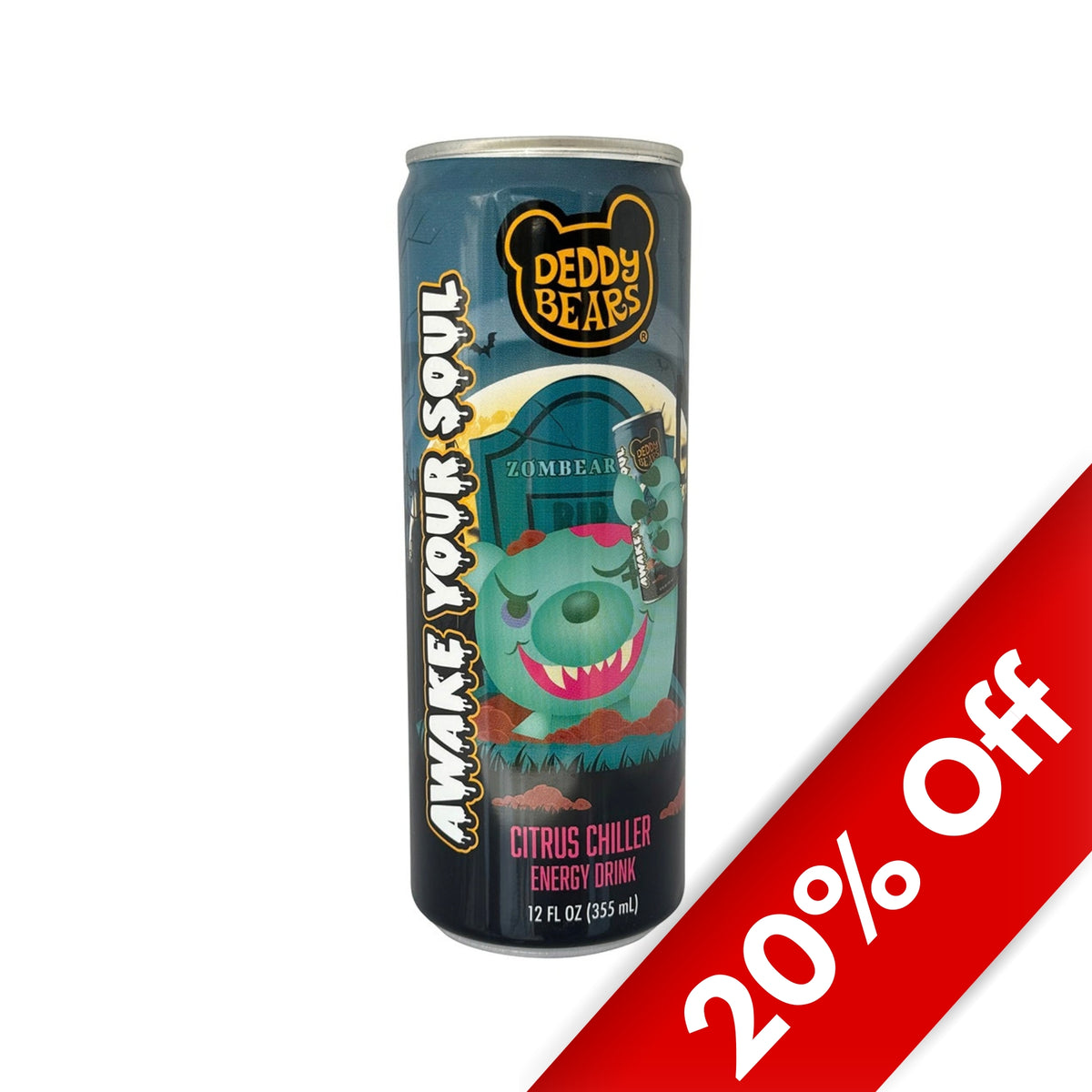 Deddy Bears Awake Your Soul Energy Drink, 12ct