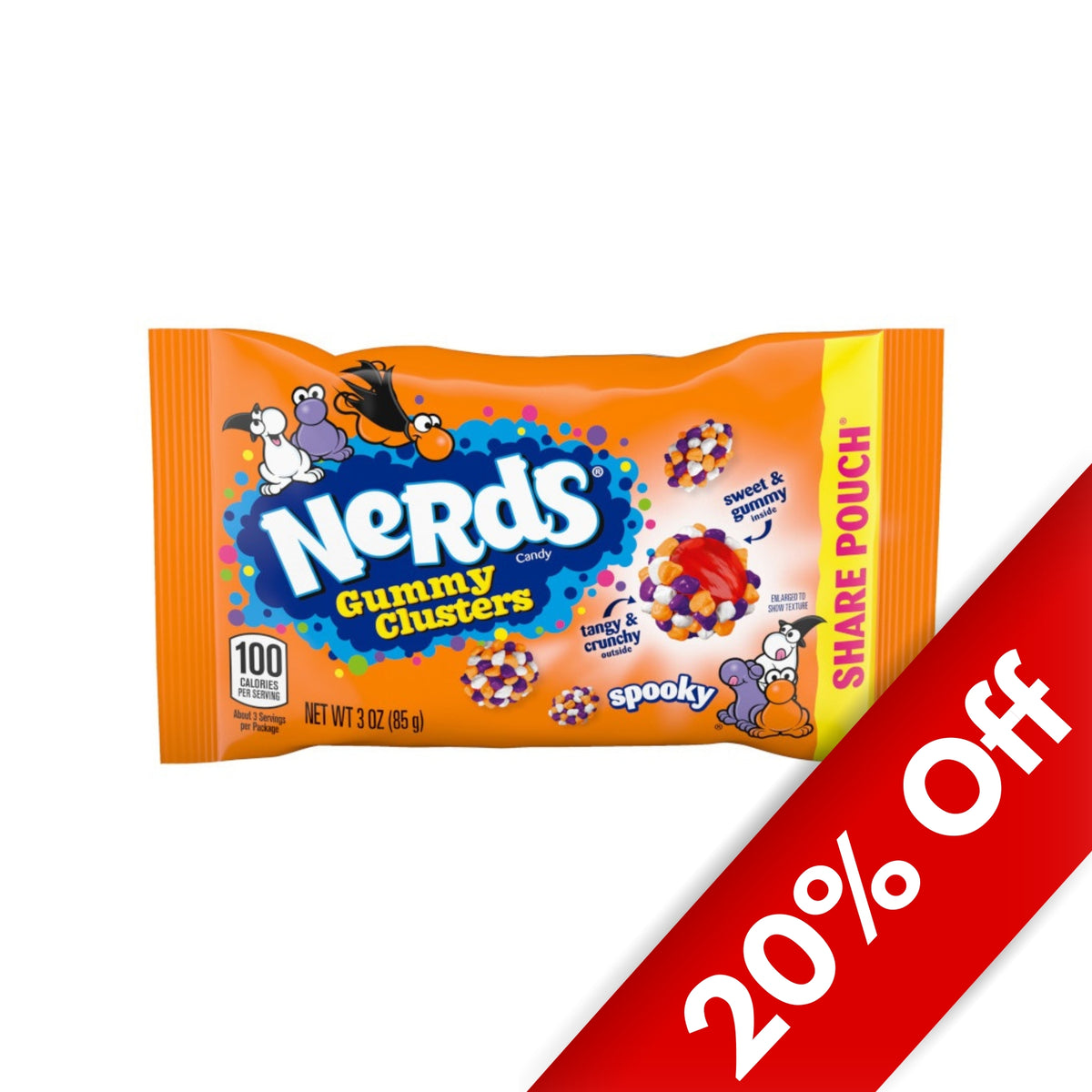 Nerds Spooky Clusters 3oz Share Pack, 12ct