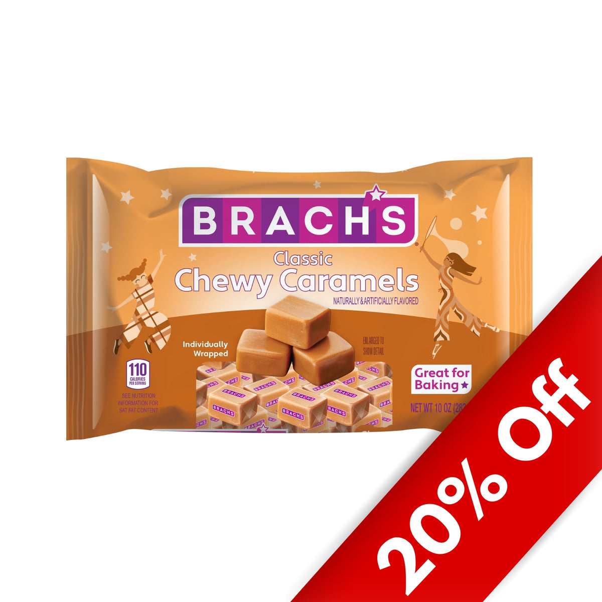 Brach's Classic Chewy Caramels, 10oz, 24ct