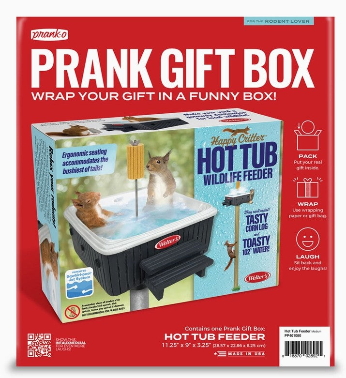 Prank Gift Box - Squirrel Hot Tub 1ct