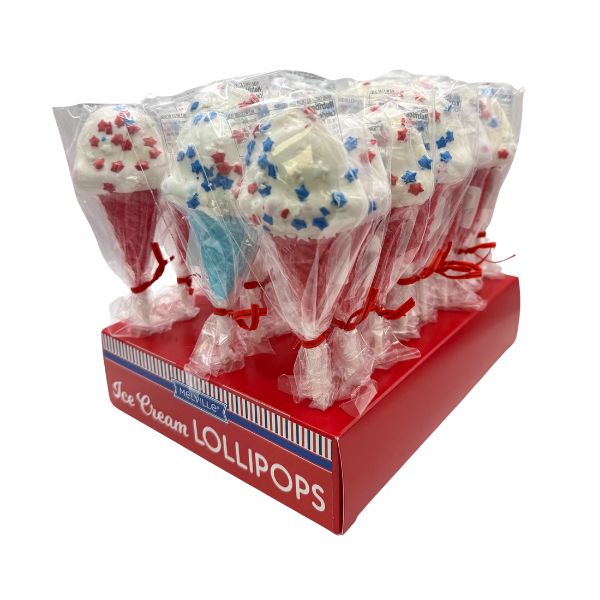 USA 250 - Patriotic Confetti Ice Cream Pops, 24ct Display