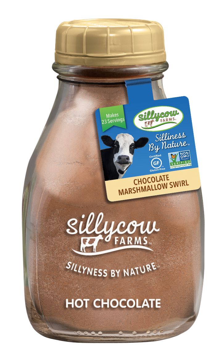 Silly Cow Hot Chocolate, Marshmallow Swirl, 6ct Glass