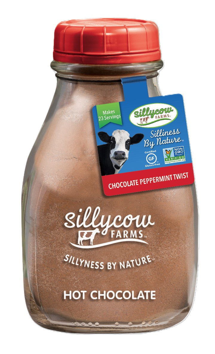 Silly Cow Hot Chocolate, Peppermint Twist, 6ct Glass