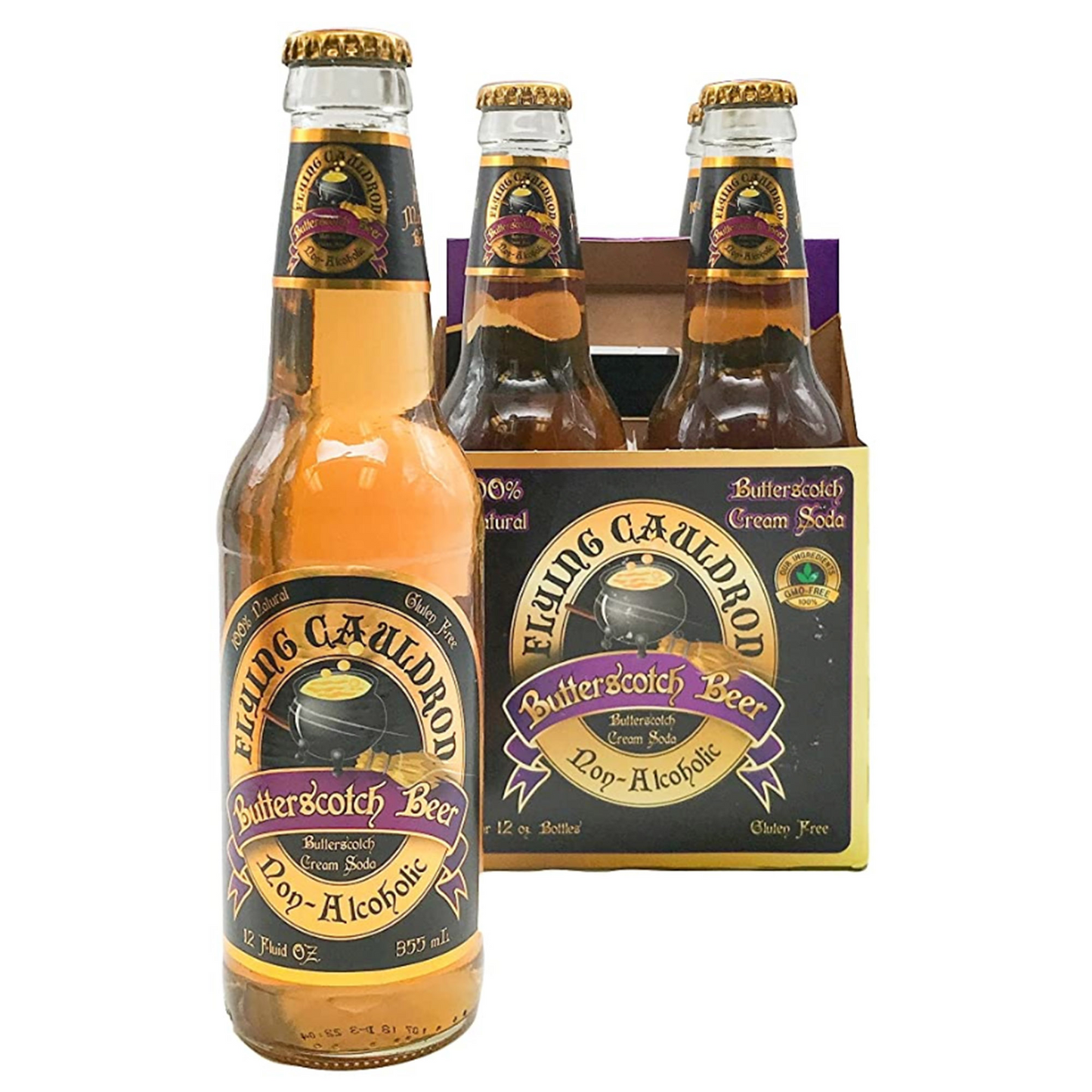 Flying Cauldron Butterscotch Beer, 12oz Glass Bottle 24ct