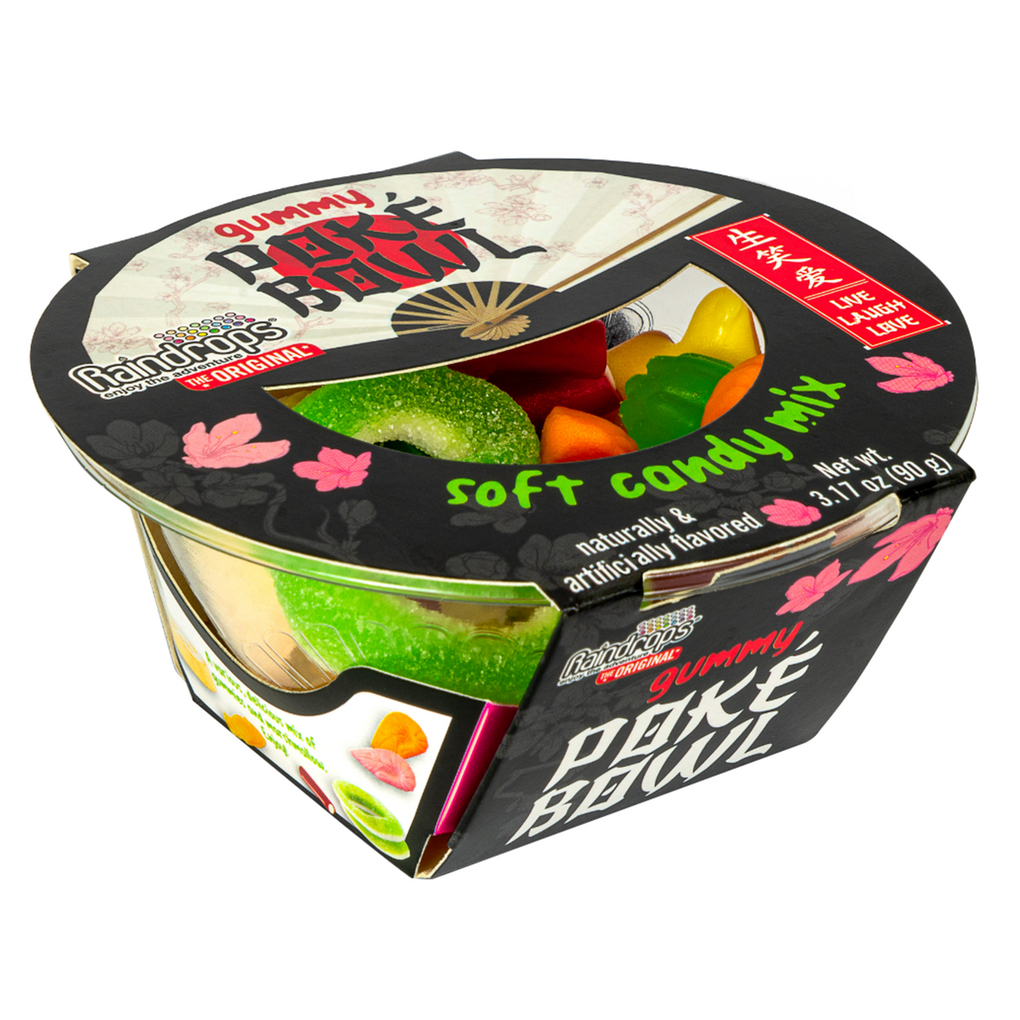 Raindrops Gummy Poke Bowl Candy, 3.17oz, 18ct Case
