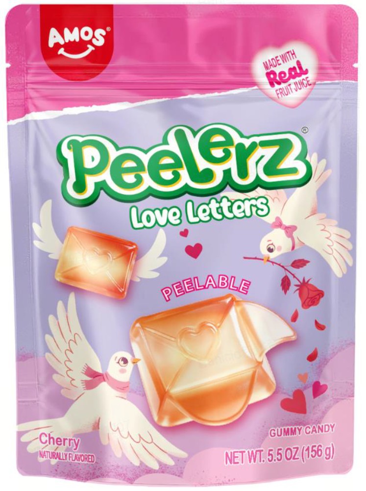 Peelerz Gummy Love Letters Stand Up Bag, 5.5oz, 12ct
