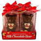 Vday Be Mine Heart Milk Chocolate Bear 2.12oz, 6ct