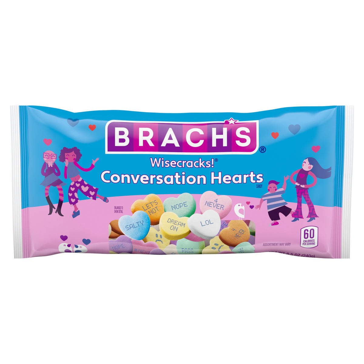 Brach's Wisecracks Conversation Hearts, 8.5oz, 12ct