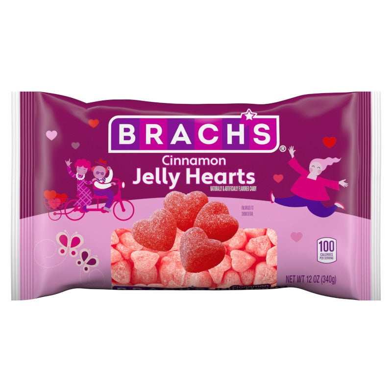 Brach's Cinnamon Jelly Hearts, 12oz, 24ct