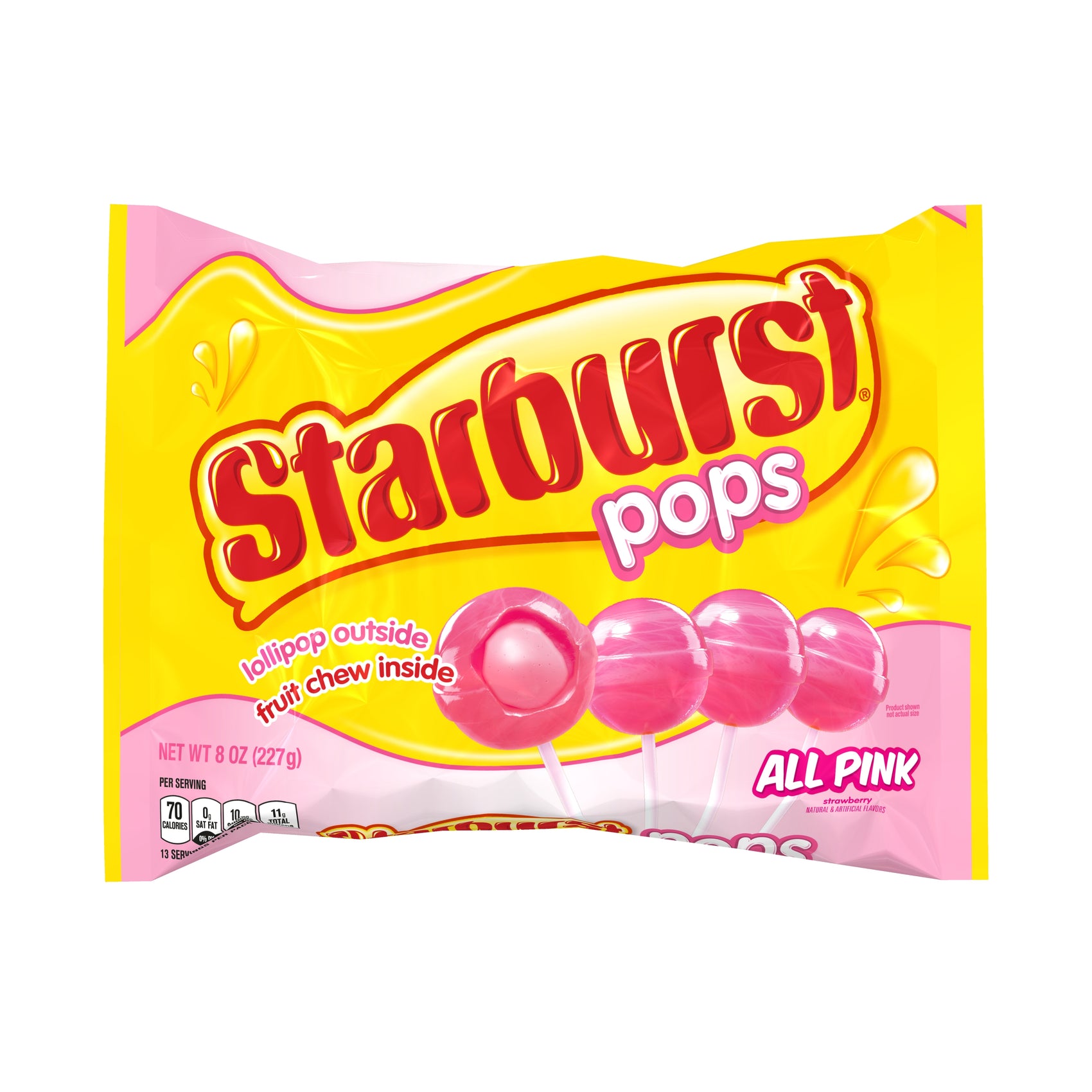 Starburst Vday Pops All Pinks, 8oz Bag, 12ct