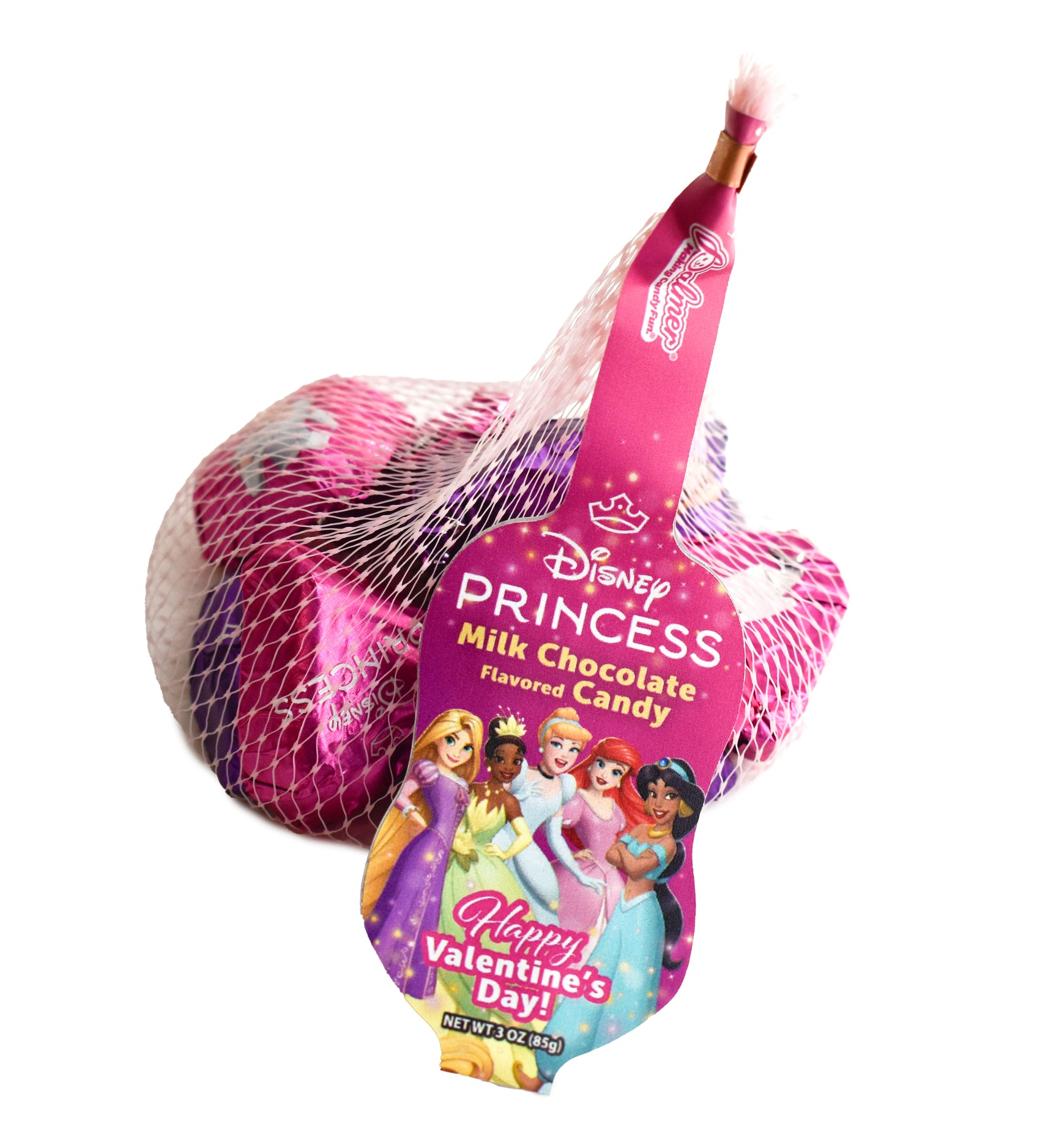 Disney Princess Vday M/C Hearts 3oz Mesh Bag, 18ct
