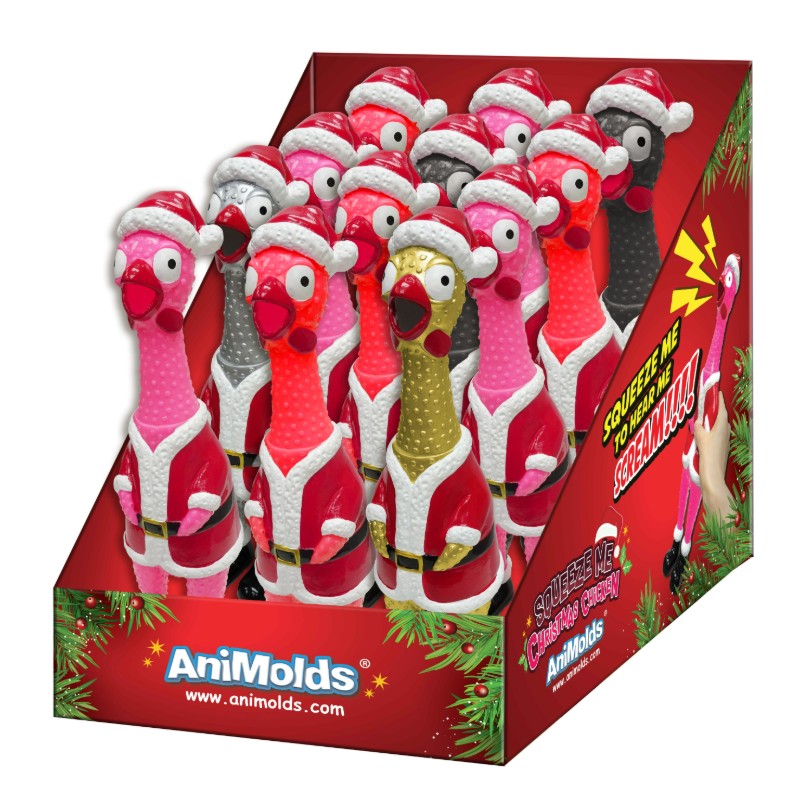 XMAS Squeeze Me Chicken 12", 12ct