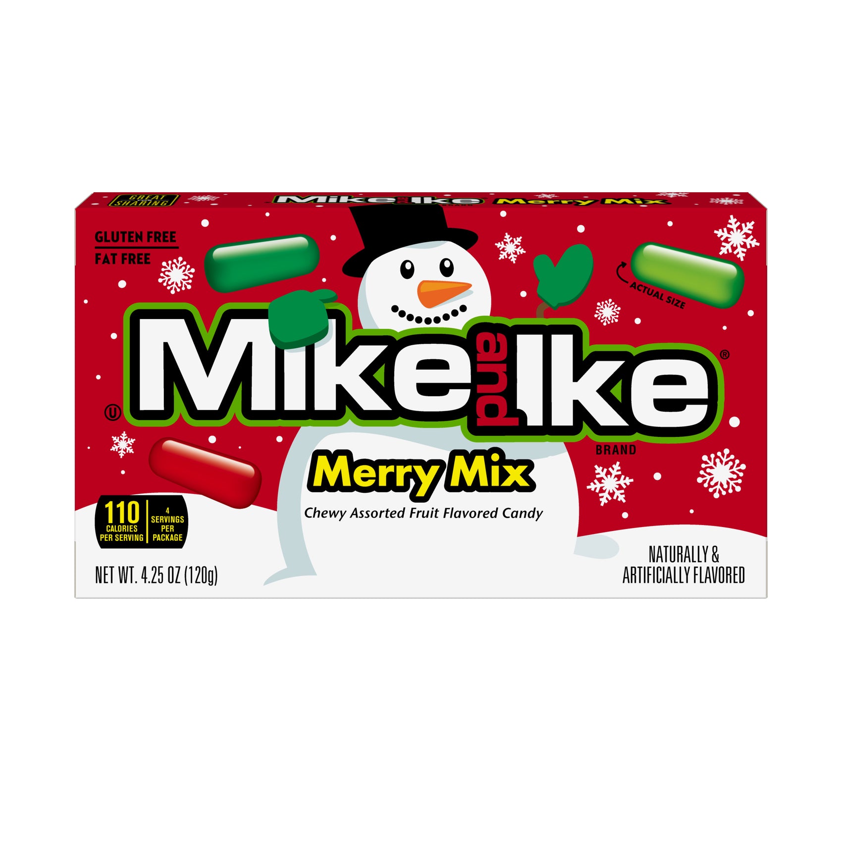 Mike & Ike Merry Mix 4.25oz Theater Box, 12ct