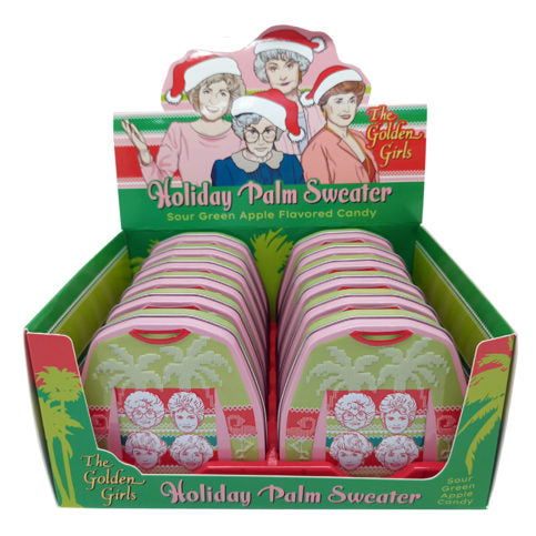 Golden Girls Holiday Palm Sweater Tin, 12ct