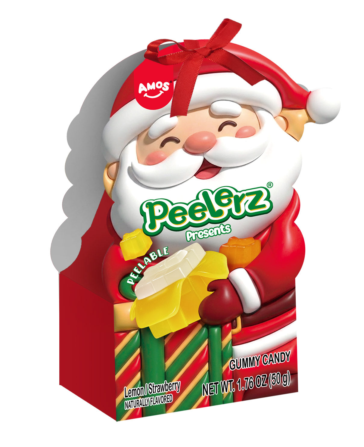 Peelerz Naughty or Nice Gummy Santa Gift Box, 1.76oz, 12ct