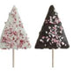 Rice Cereal Treat, White & Dark Chocolate Trees, 18ct