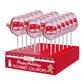Frosted Santa Hard Candy Lollipop, 24ct
