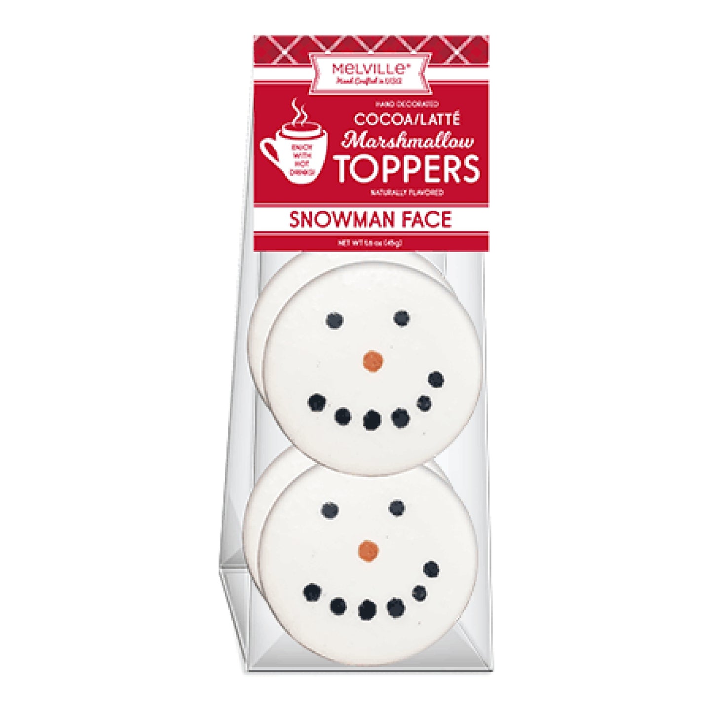 Snowman Marshmallow Toppers 4pk, 12ct