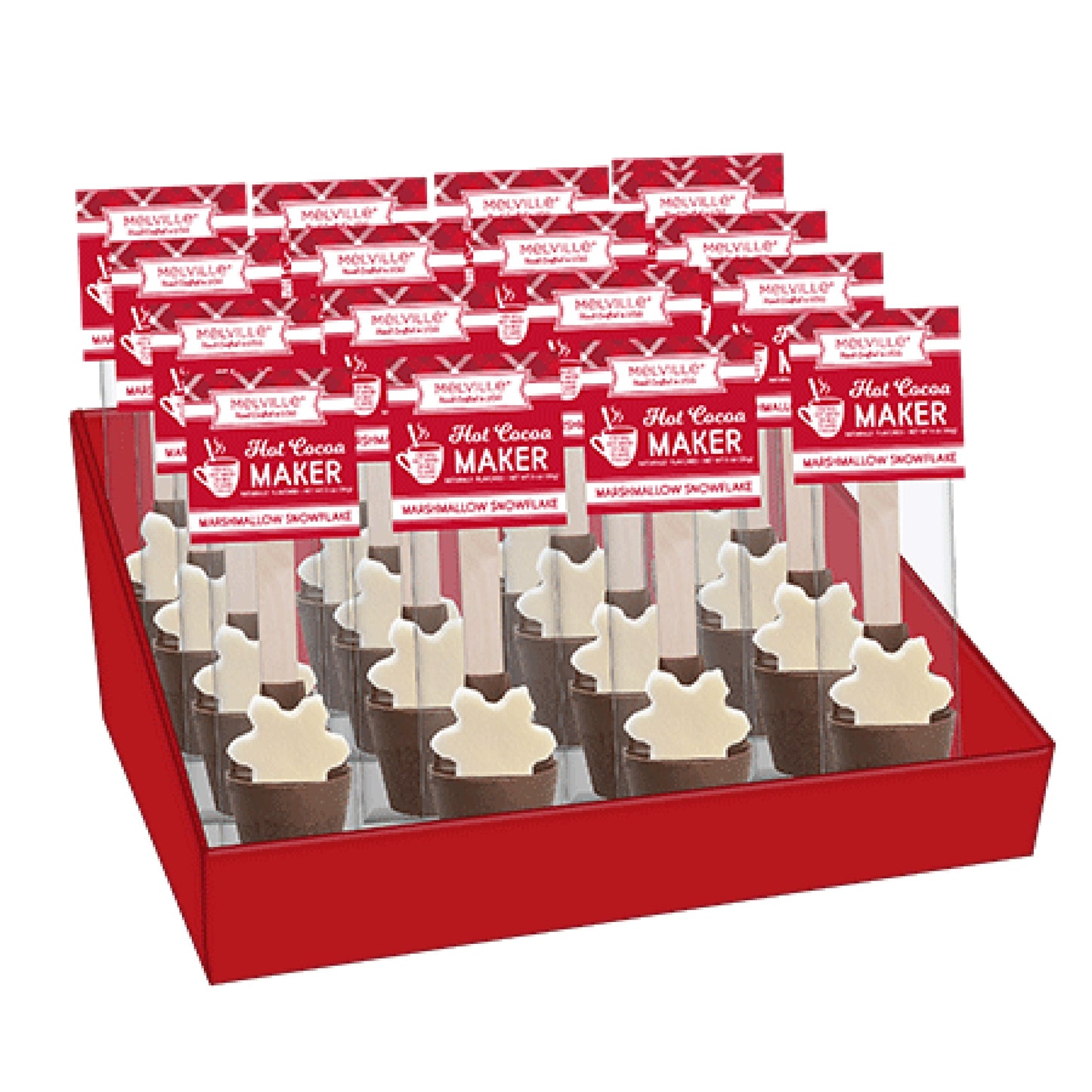 Hot Cocoa Maker - Chocolate Marshmallow Snowflake, 16ct