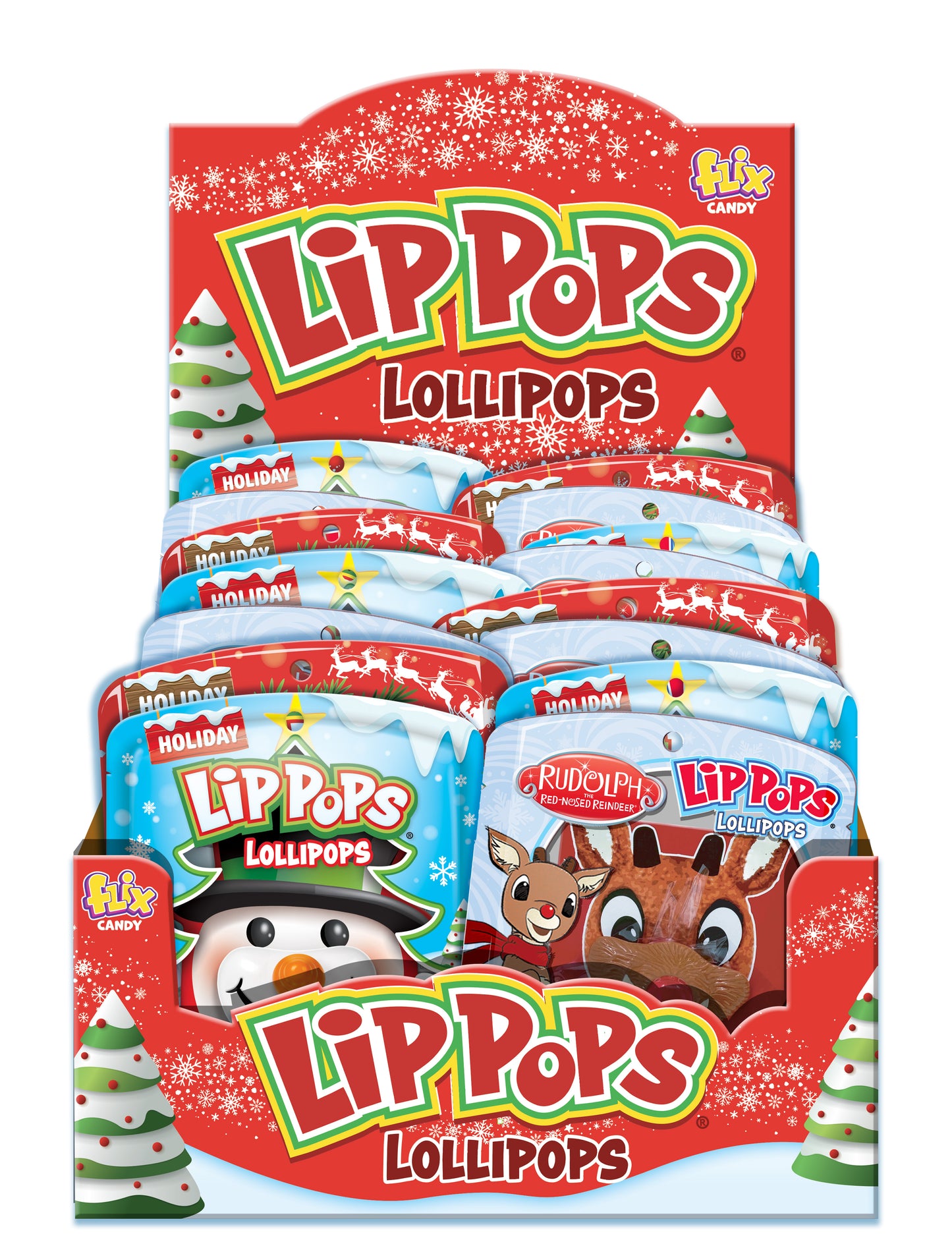 Holiday Lip Pop Lollipop, 12ct