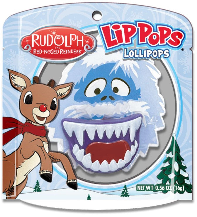 Holiday Rudolph/Bumble Lip Pop Lollipop, 12ct