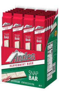 Andes Peppermint Bark Snap Bar, 24ct