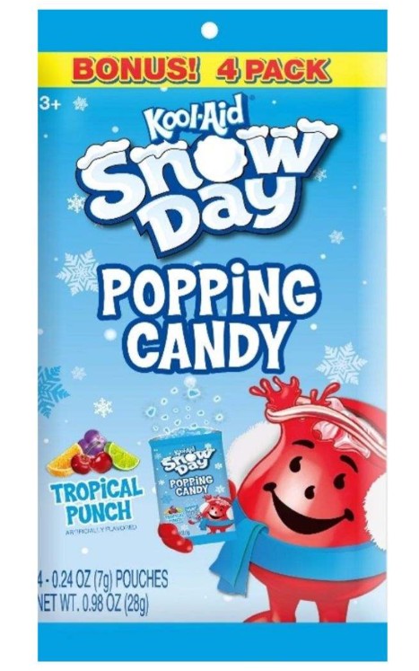 Kool-Aid 4pk Snow Day Popping Candy, 12ct