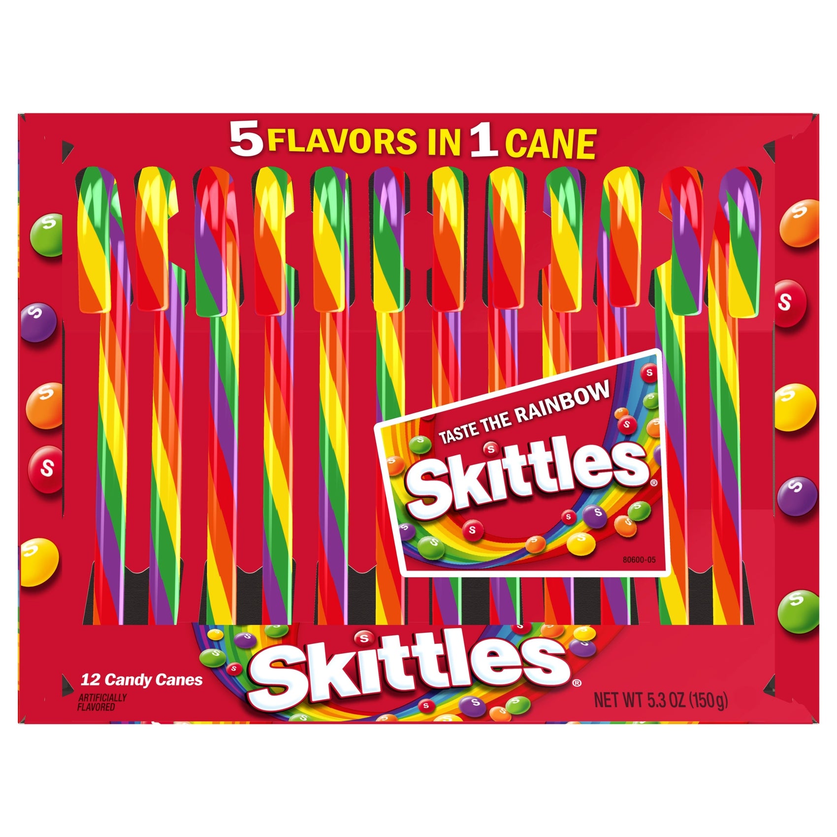 12 pc Skittles Candy Cane Cradle, 12ct