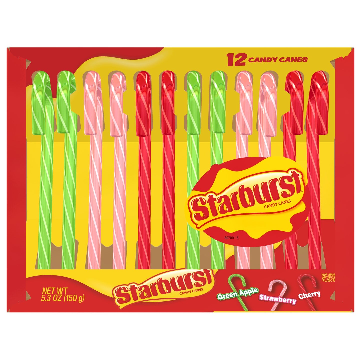 12 pc Starburst Candy Cane Cradle, 12ct