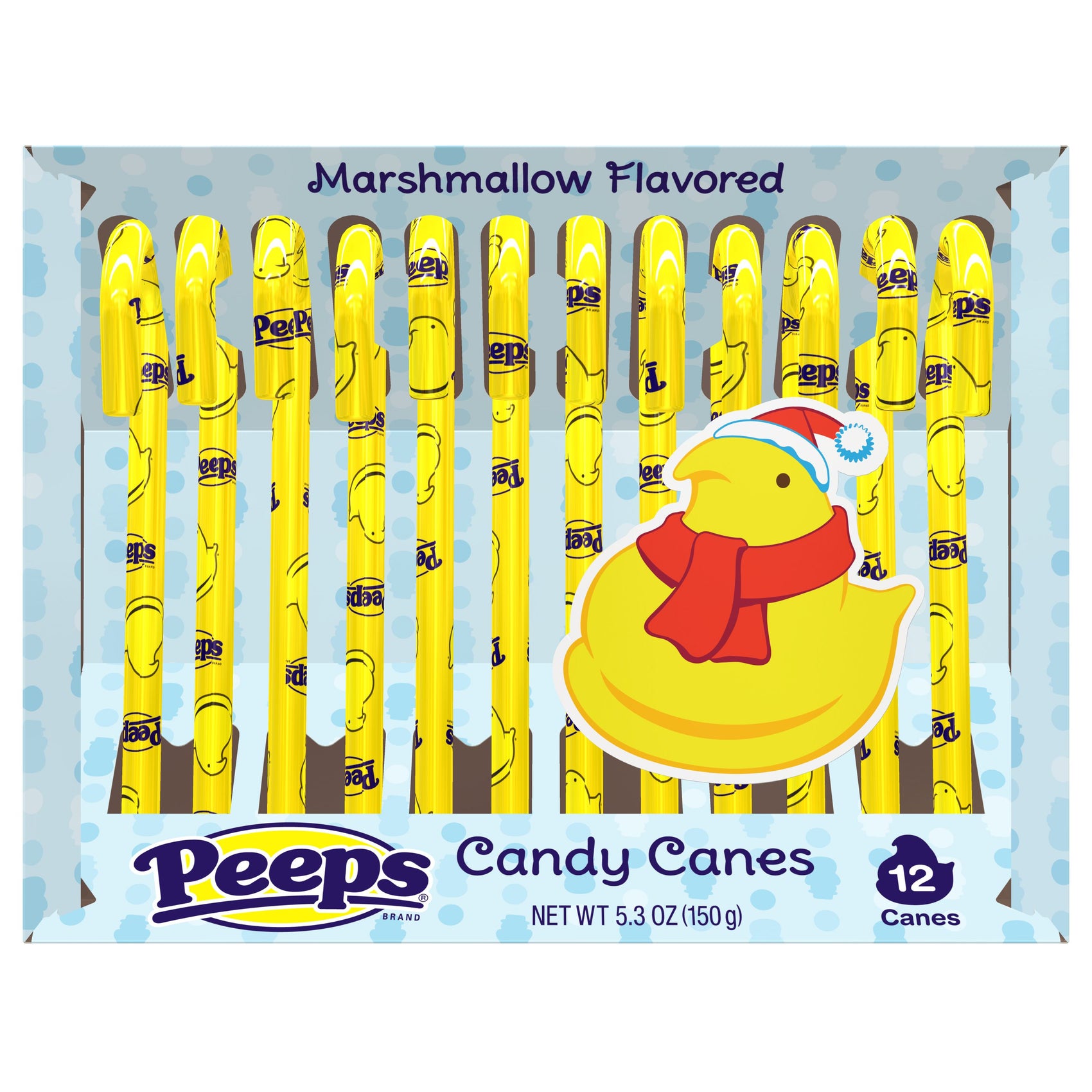 12 pc PEEPS Marshmallow Candy Cane Cradle, 12ct