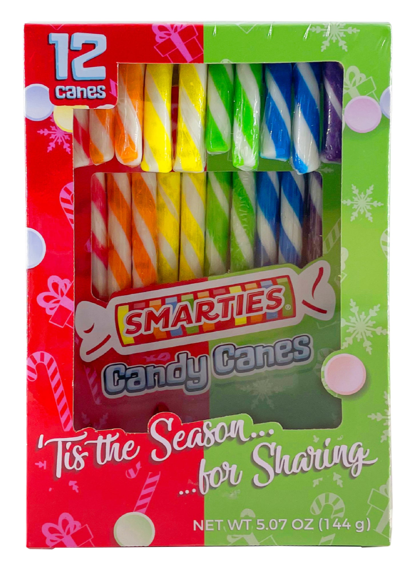 Smarties Candy Canes, 5.07oz, 12ct