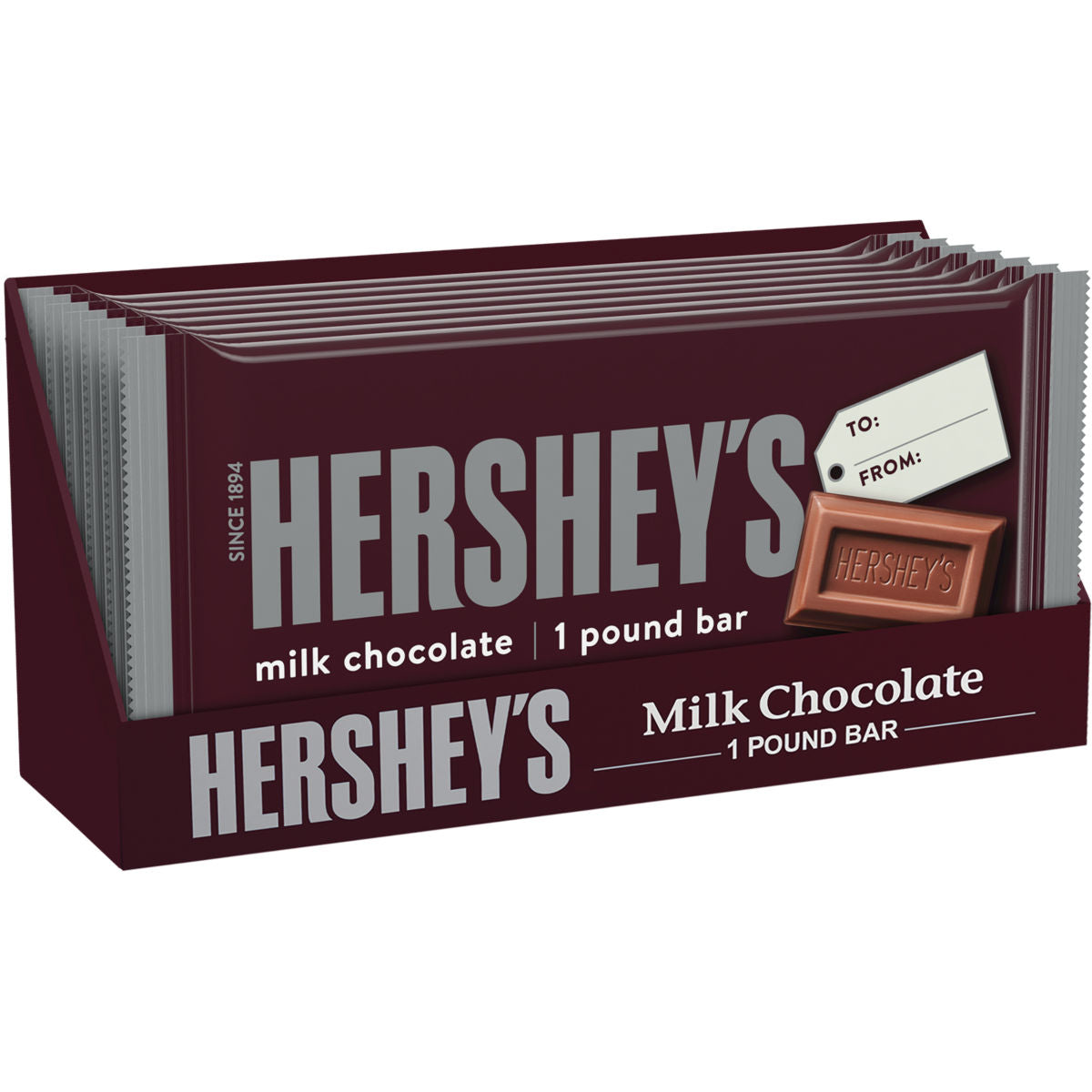 Hershey's Giant 1lb M/C Bar, 6ct