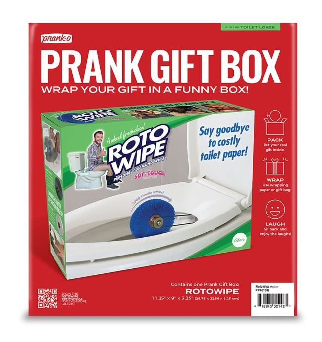 Prank Gift Box - Roto Wipe 1ct