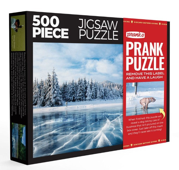 500pc Prank Puzzle Frozen Serenity 6ct