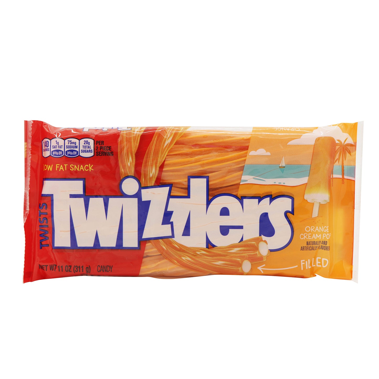 Twizzlers, Orange Cream, 11oz Bag, 12ct Case