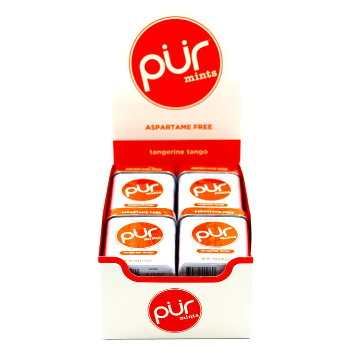 PUR Mints Tangerine Tango 1.05oz Tin, 12ct Box