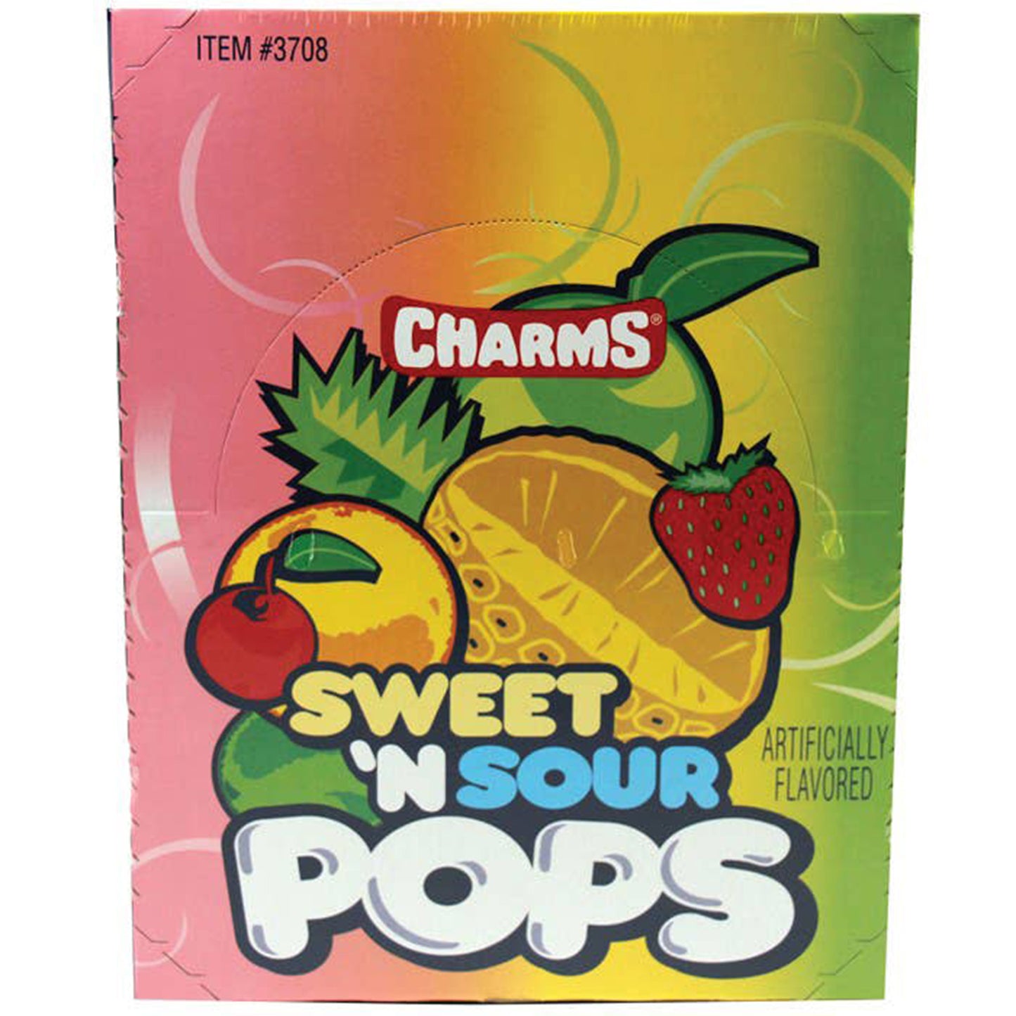 Charms Sweet & Sour Lollipops, 48ct Case