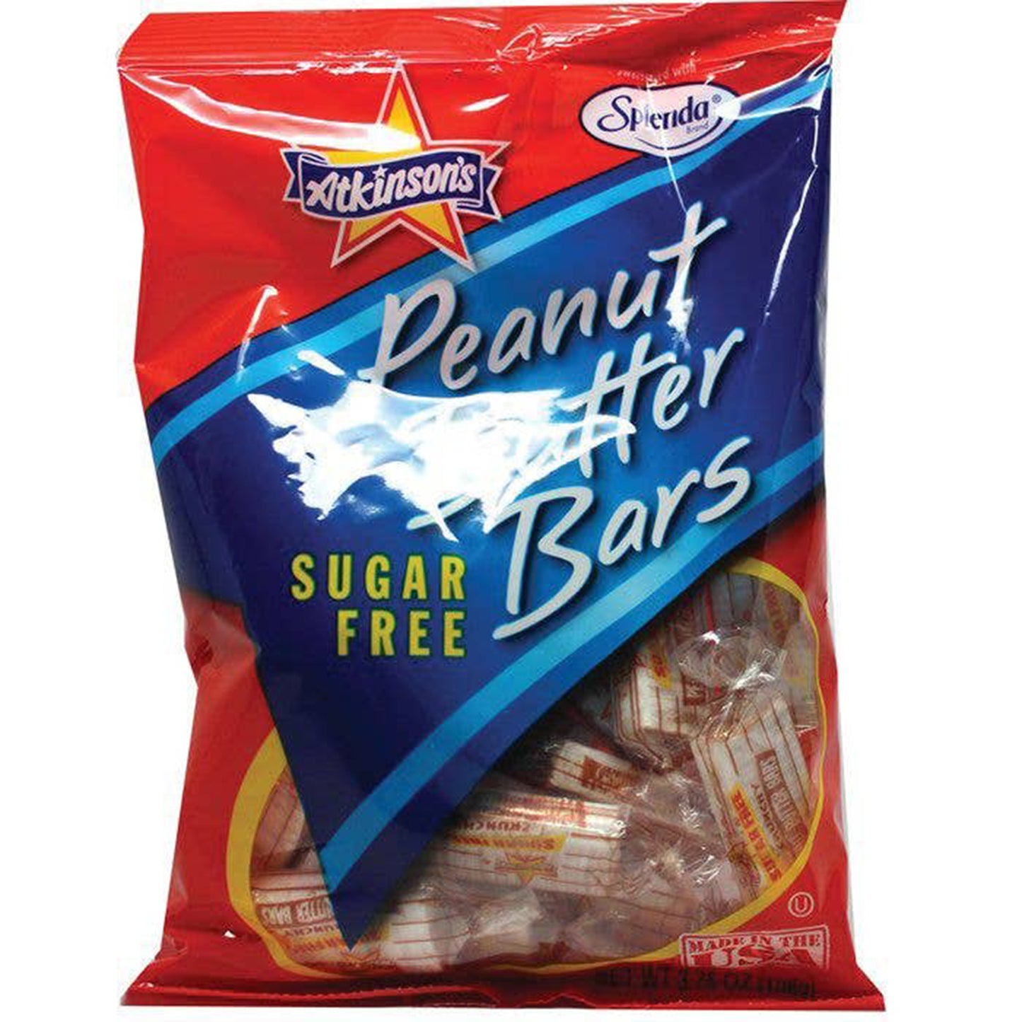 Sugar Free Peanut Butter Bars, 3.75oz, 12ct Case