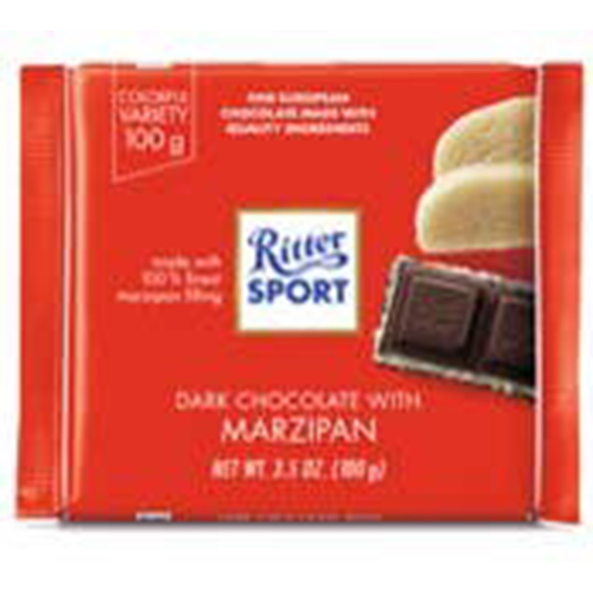 Ritter Sport, Dark Choc w/Marzipan Filling, 3.5oz, 12ct