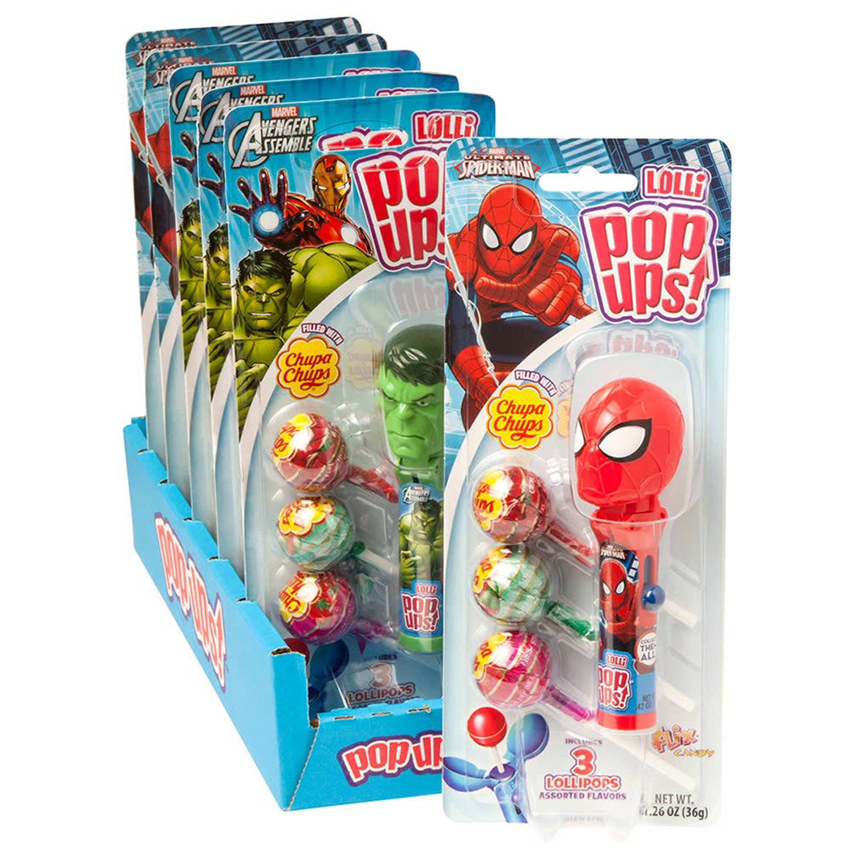 Pop Ups! Marvel Avengers, 1.26oz, 6ct Case