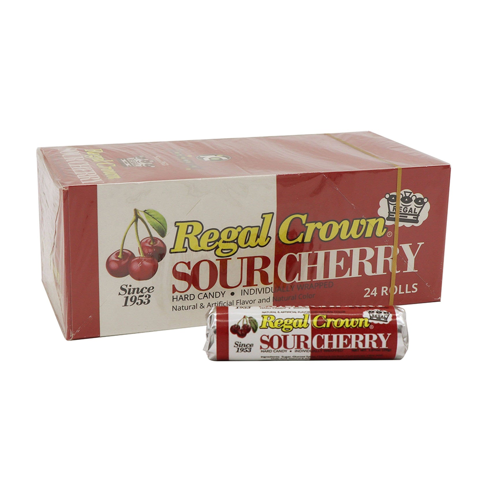 Regal Crown Candy Sour Cherry, 24ct