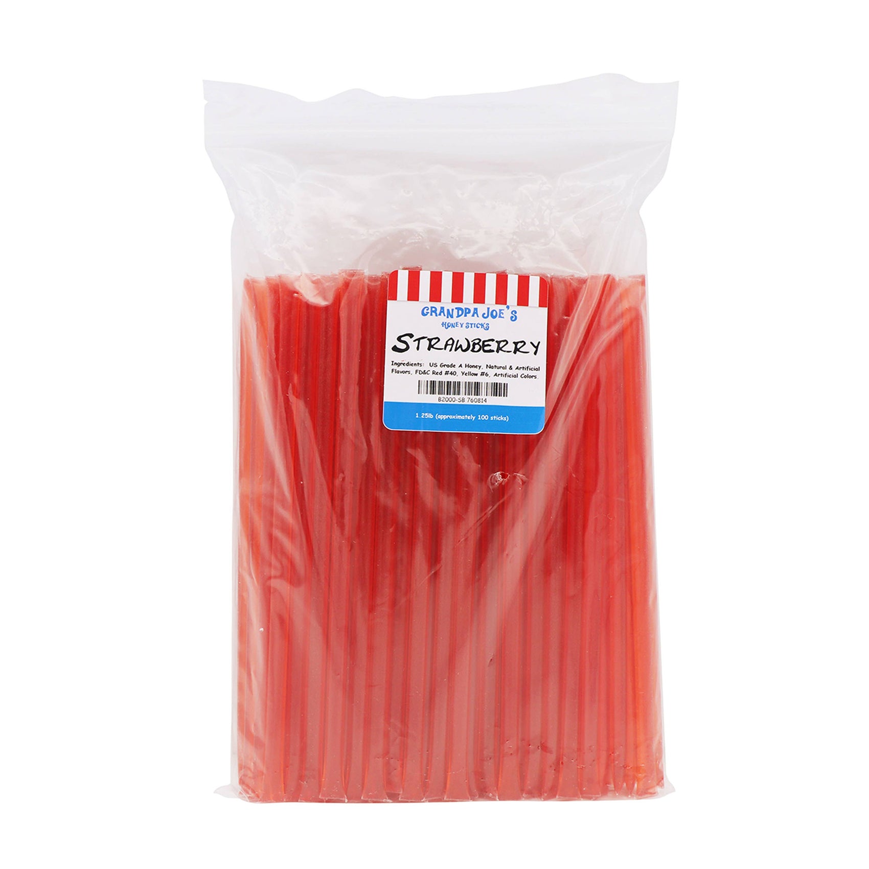 Honey Sticks Strawberry, 100ct Sticks