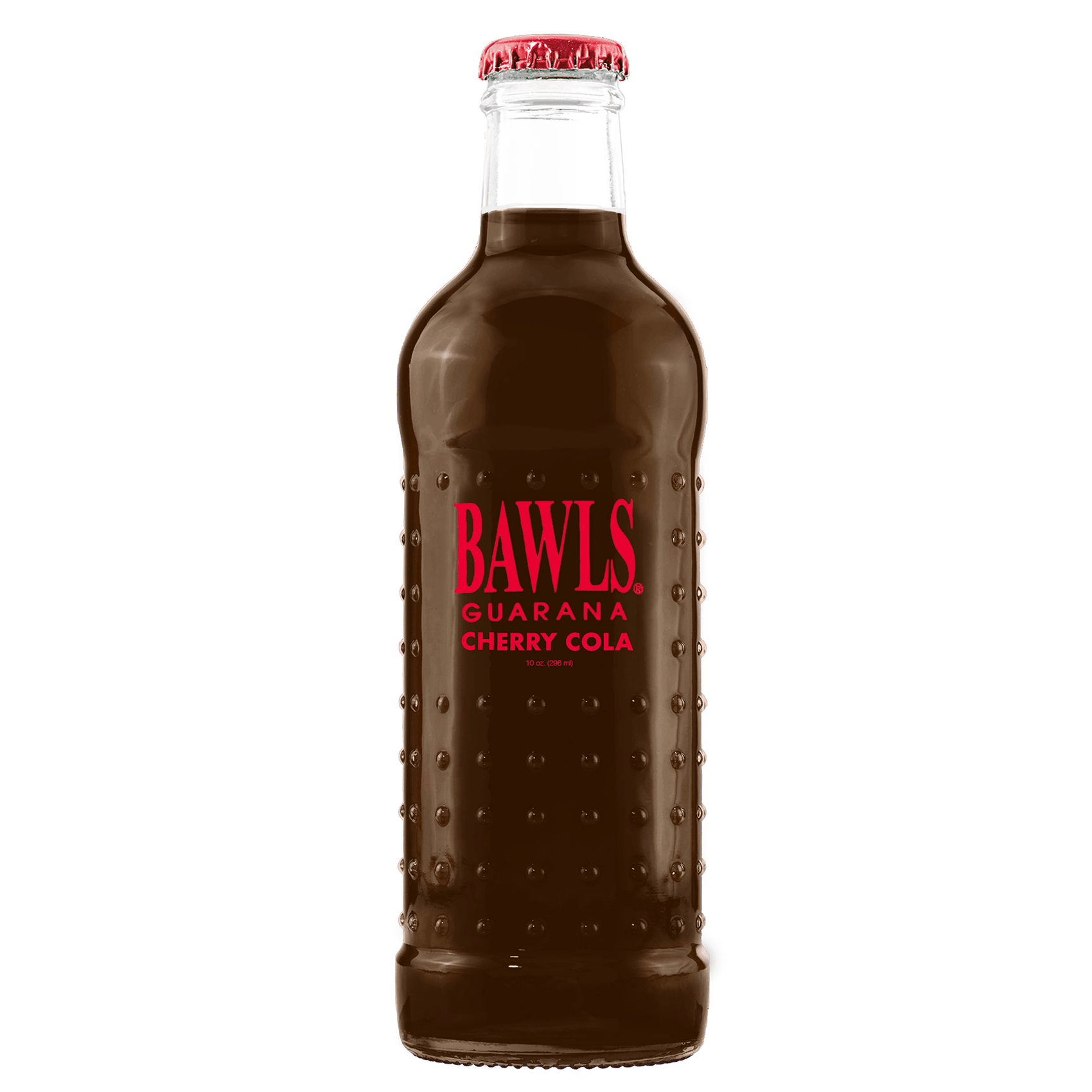 Bawls Soda, Cherry Cola Soda, 10oz Glass Bottle, 12ct
