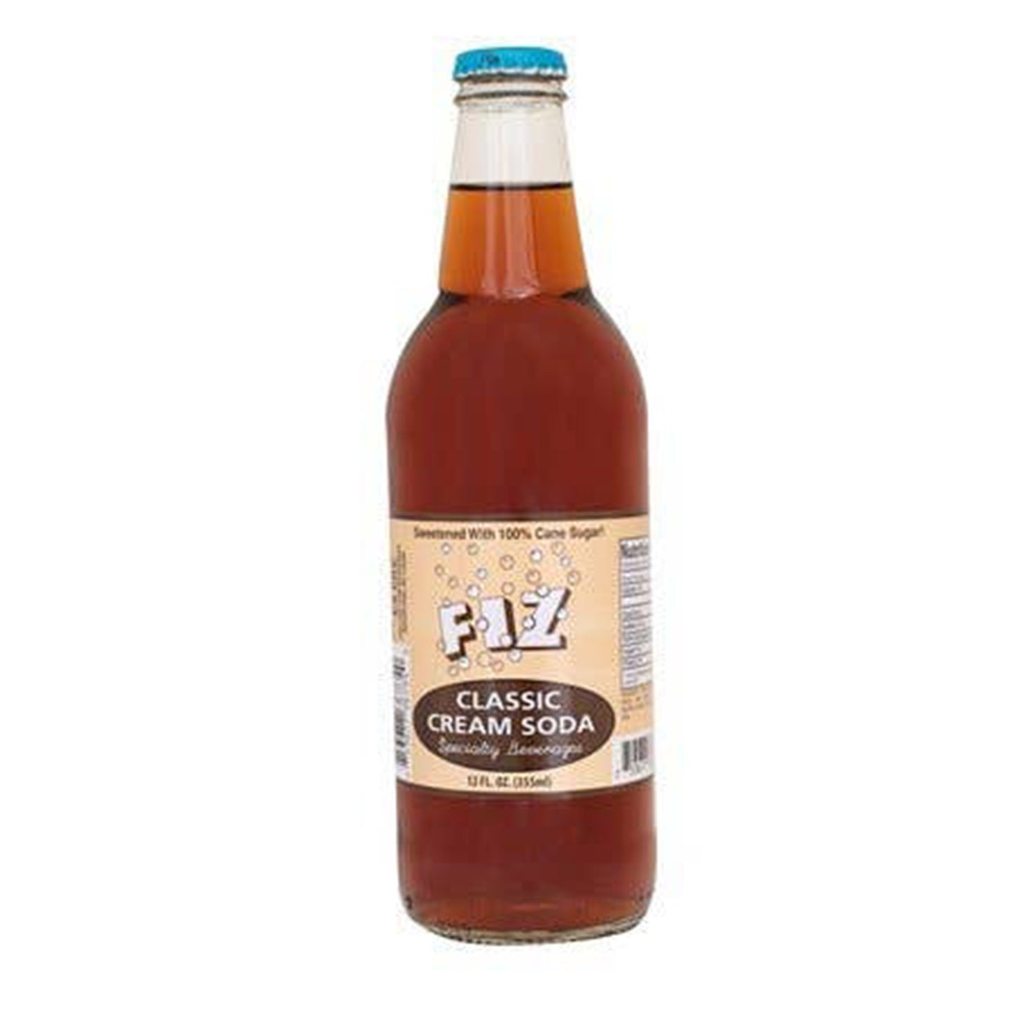 Fiz Classic Cream Soda, 12oz Glass Bottle 12ct